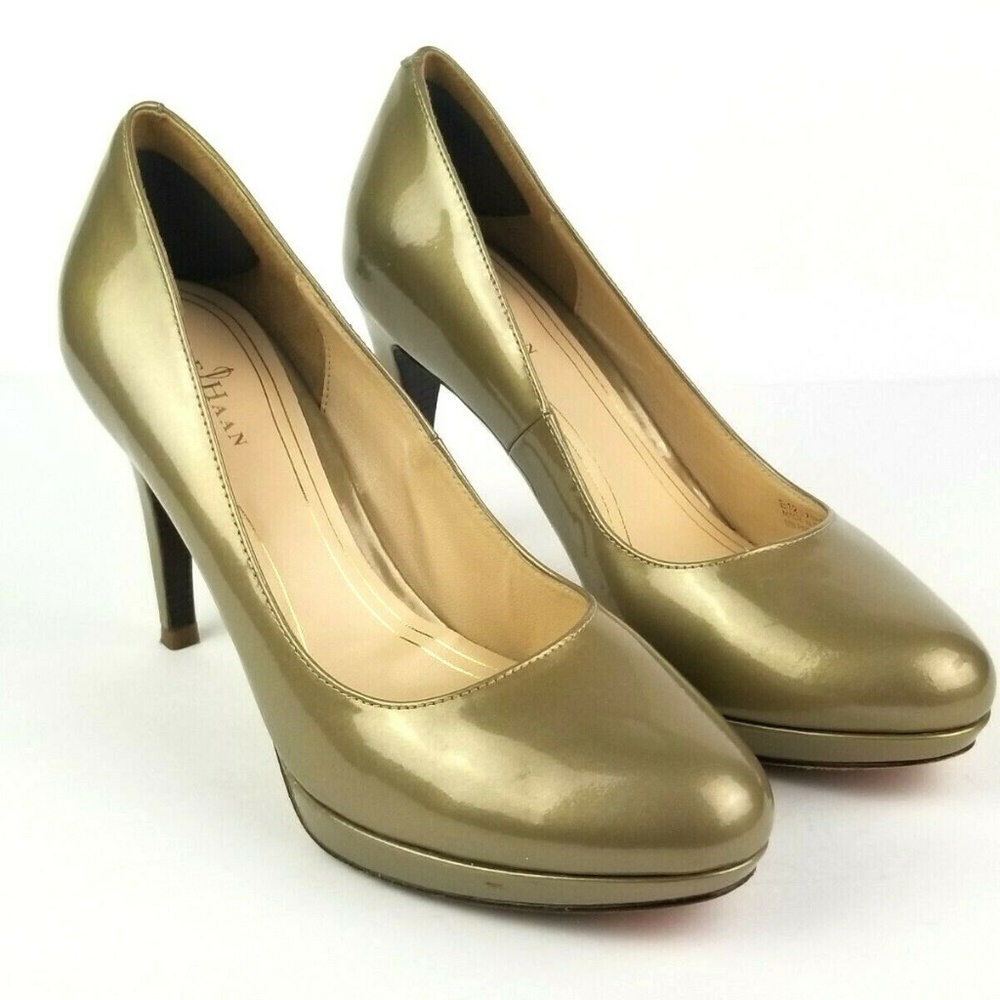Cole Haan NikeAir Classic Gold Pumps
